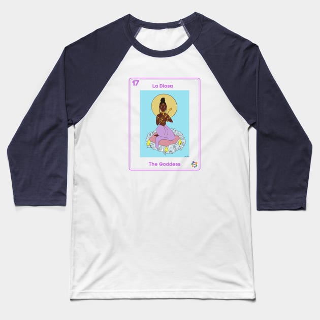 La Diosa Baseball T-Shirt by Somos Mujeres Latinas 